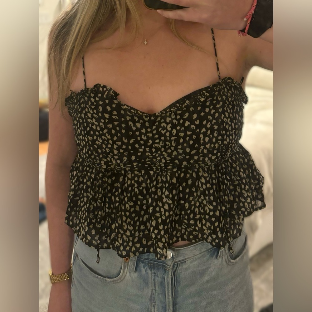 Isabelle’s Cabinet Spaghetti Strap Fit and Flare Top